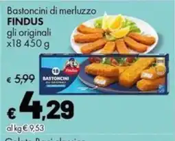 Supermercati Vinci Bastoncini di merluzzo FINDUS offerta