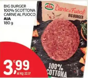 BIG BURGER 100% SCOTTONA CARNE AL FUOCO AIA