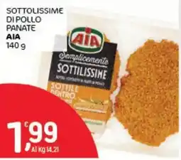Crai Sottolissime di pollo panate AIA offerta