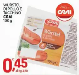 Crai Würstel di pollo e tacchino CRAI offerta