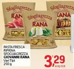 Crai Pasta Fresca Riplena Sfogliagrezza Giovanni Rana offerta