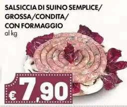 Supermercati Vinci Salsiccia di suino semplice/grossa/condita/con formaggio offerta