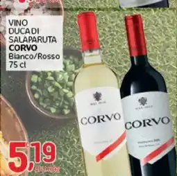 Crai Vino Duca di Salaparuta Corvo offerta