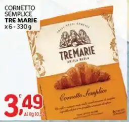 Crai Cornetto Semplice Tre Marie offerta