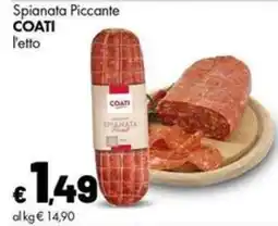Supermercati Vinci Spianata piccante coati offerta