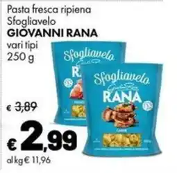 Supermercati Vinci Pasta fresca ripiena Sfogliavelo GIOVANNI RANA offerta