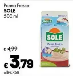 Supermercati Vinci Panna Fresca SOLE offerta