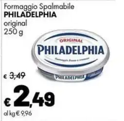 Supermercati Vinci Formaggio Spalmabile PHILADELPHIA original offerta