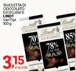 Crai Tavoletta di cioccolato excellence Lindt offerta