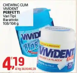 Crai CHEWING GUM VIVIDENT PERFETTI offerta