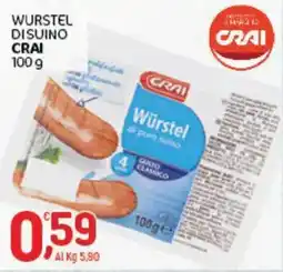 Crai WURSTEL DISUINO CRAI offerta