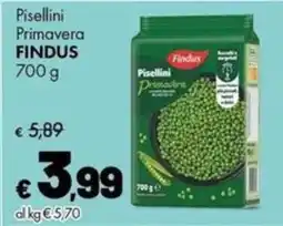Supermercati Vinci Pisellini Primavera FINDUS offerta