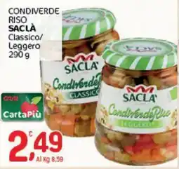 Crai Condiverde Riso SAACLÀ offerta
