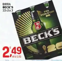 Crai Birra Beck's offerta