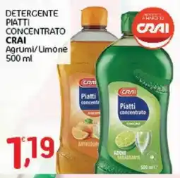 Crai Detergente piatti concentrato Crai offerta