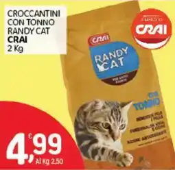 Crai CROCCANTINI CON TONNO RANDY CAT CRAI offerta
