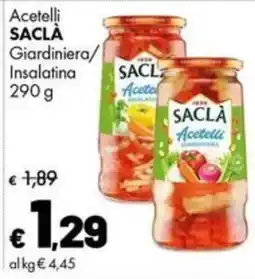 Supermercati Vinci Acetelli SAACLÀ Giardiniera/Insalatina offerta