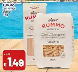 Supermercati Vinci Pasta di Semola RUMMO offerta