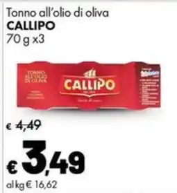 Supermercati Vinci Tonno all'olio di oliva CALLIPO offerta