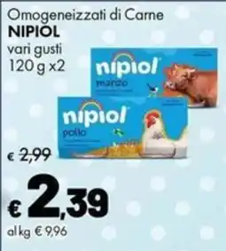 Supermercati Vinci Omogeneizzati di Carne NIPIOl offerta