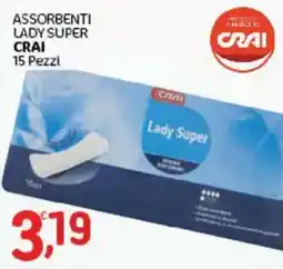 Crai Assorbenti Lady Super Crai offerta