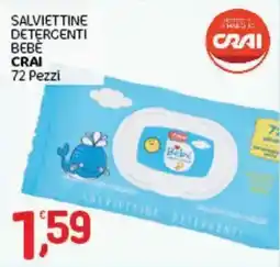 Crai Salviettine Detergenti Bebè Crai offerta