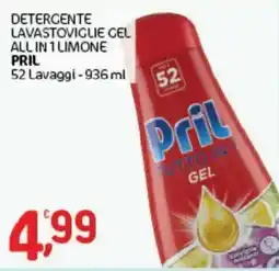 Crai Detergente lavastoviglie gel all in 1 limone Pril offerta