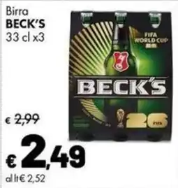 Supermercati Vinci Birra BECK'S offerta
