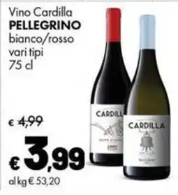 Supermercati Vinci Vino Cardilla Pellegrino offerta