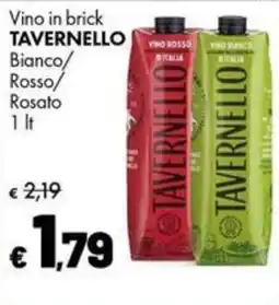 Supermercati Vinci Vino in brick TAVERNELLO offerta