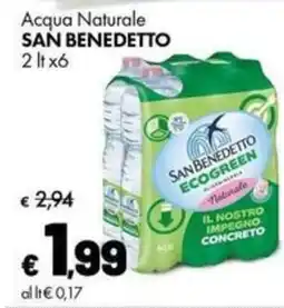 Supermercati Vinci Acqua Naturale SAN BENEDETTO offerta