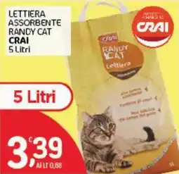 Crai Lettiera assorbente Randy Cat Crai offerta