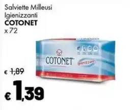 Supermercati Vinci Salviette Milleusi Igienizzanti COTONET offerta