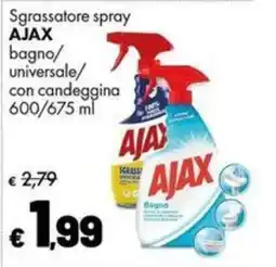 Supermercati Vinci Sgrassatore spray AJAX bagno/universale/con candeggina offerta