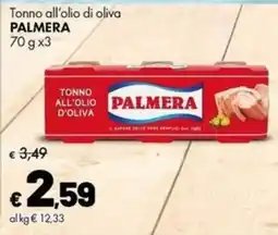 Supermercati Vinci Tonno all'olio di oliva PALMERA offerta