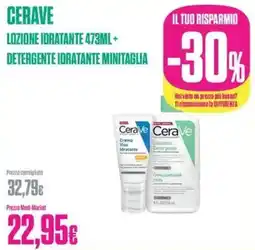 Medi-Market Cerave lozione idratante + detergente idratante minitaglia offerta