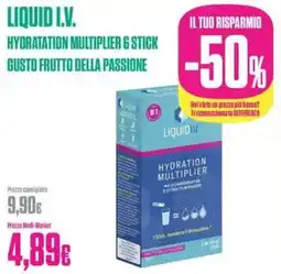 Medi-Market Liquid i.v. hydratation multiplier 6 stick gusto frutto della passione offerta