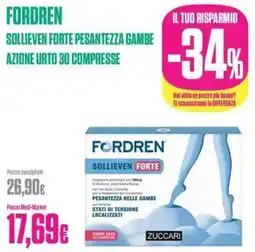 Medi-Market Fordren sollieven forte pesantezza gambe azione urto 30 compresse offerta