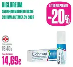 Medi-Market Dicloreum antinfiammatorio locale schiuma cutanea 3% offerta