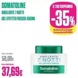 Medi-Market Somatoline snellente 7 notti offerta