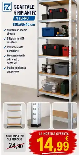 A Casa Mia Fz scaffale 5 ripiani fz offerta