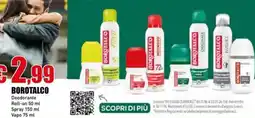 Casalandia BOROTALCO Deodorante Roll-on, Spary, Vapo offerta
