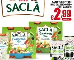 Gesad Supermercati Sacla condiverde riso classico /riso light offerta