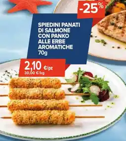 Sapore di Mare Spiedini panati di salmone con panko alle erbe aromatiche offerta