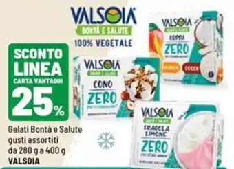 Iper La Grande Gelati bontà e salute valsoia offerta