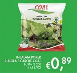 Coal City INSALATA POKER RUCOLA E CAROTE COAL offerta