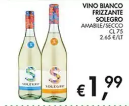 Coal City Vino bianco frizzante Solegro offerta