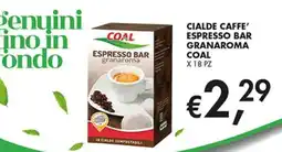 Coal City CIALDE CAFFE' ESPRESSO BAR GRANAROMA COAL offerta