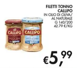 Coal City Filetti tonno Callipo offerta