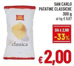 A&O SAN CARLO PATATINE CLASSICHE offerta